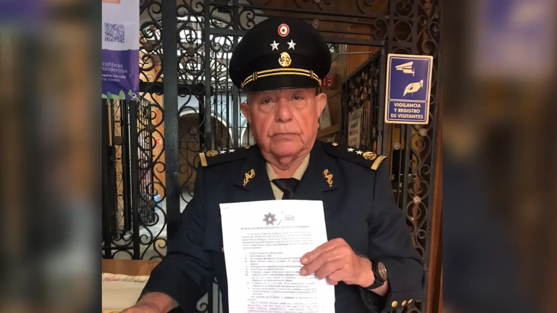 Militar retirado denuncia a elementos de la SSC por causar cuadro de estrés a su hija